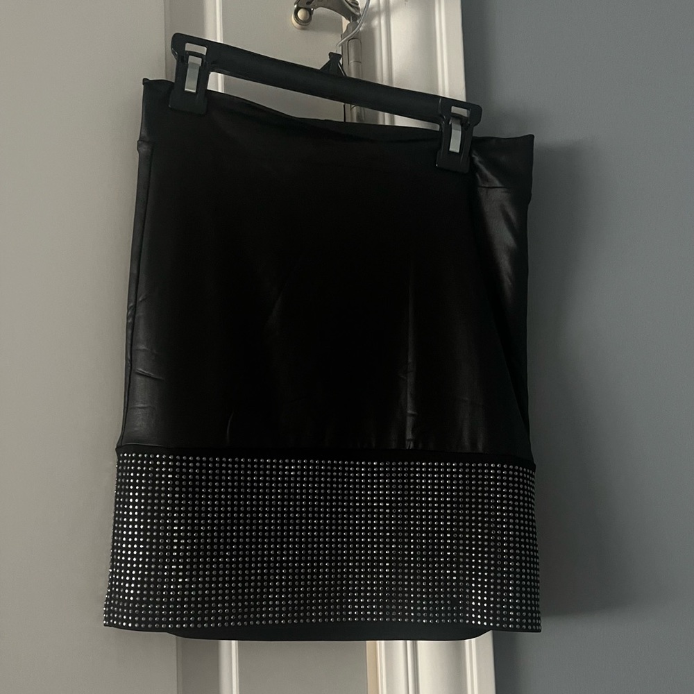 Bebe rhinestone mini skirt